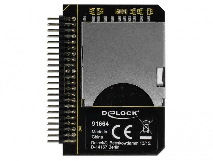 44-pin IDE converter to SD socket Delock 91664 Packaging status original