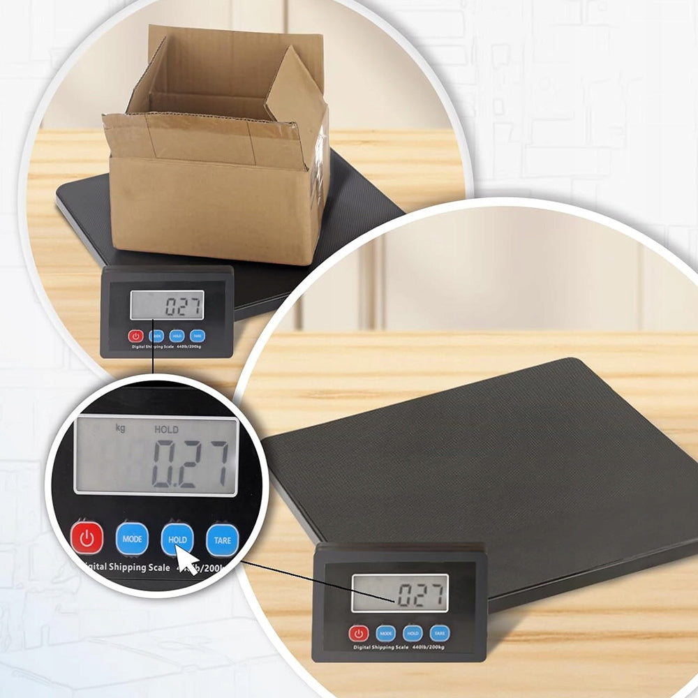 440LB DIGITAL SHIPPING SCALE WITH HOLD/TARE FUNCTION & USB CABLE Brand Bedee