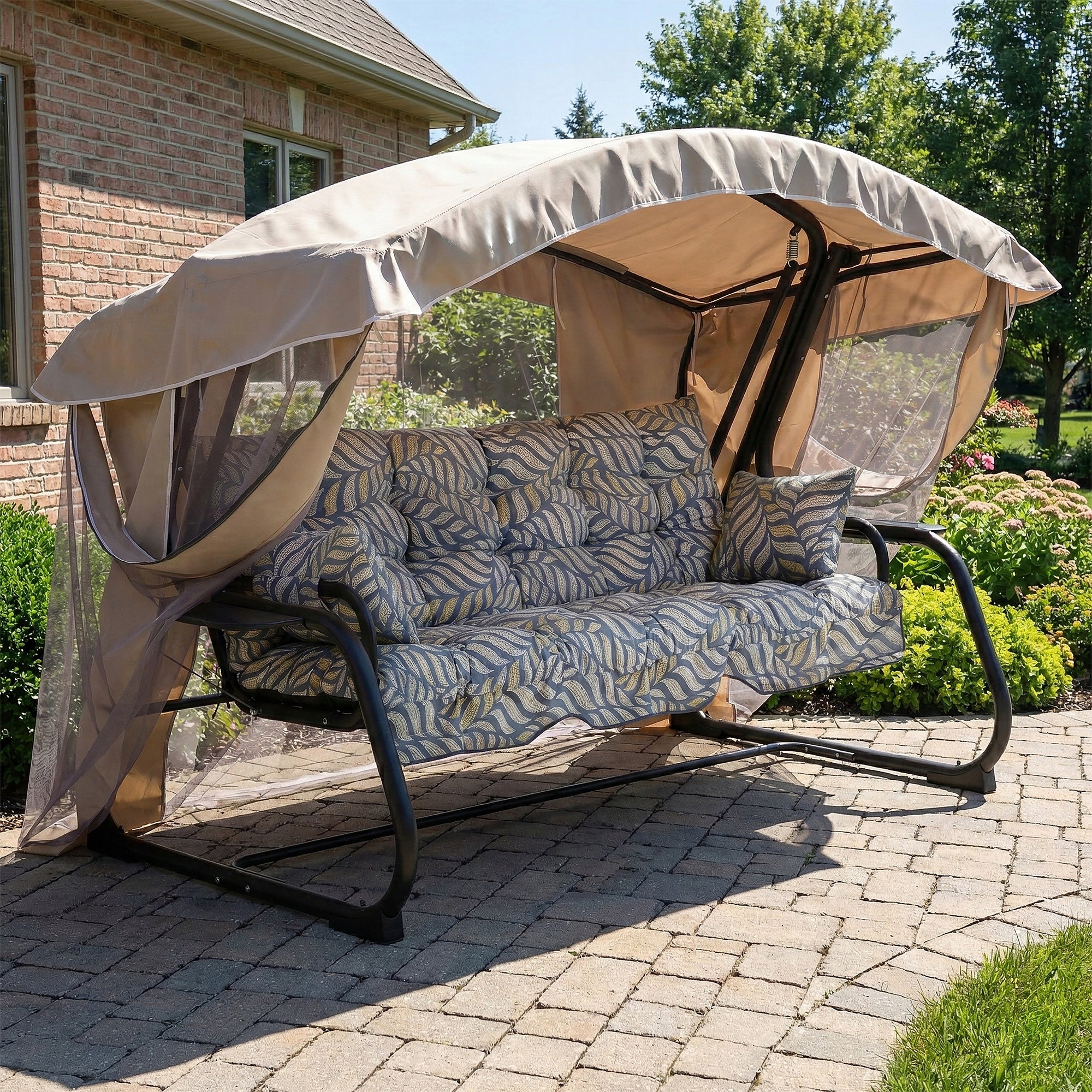 448633 Garden swing 4 person Patio Ravenna Lux with mosquito net Manufacturer Patio