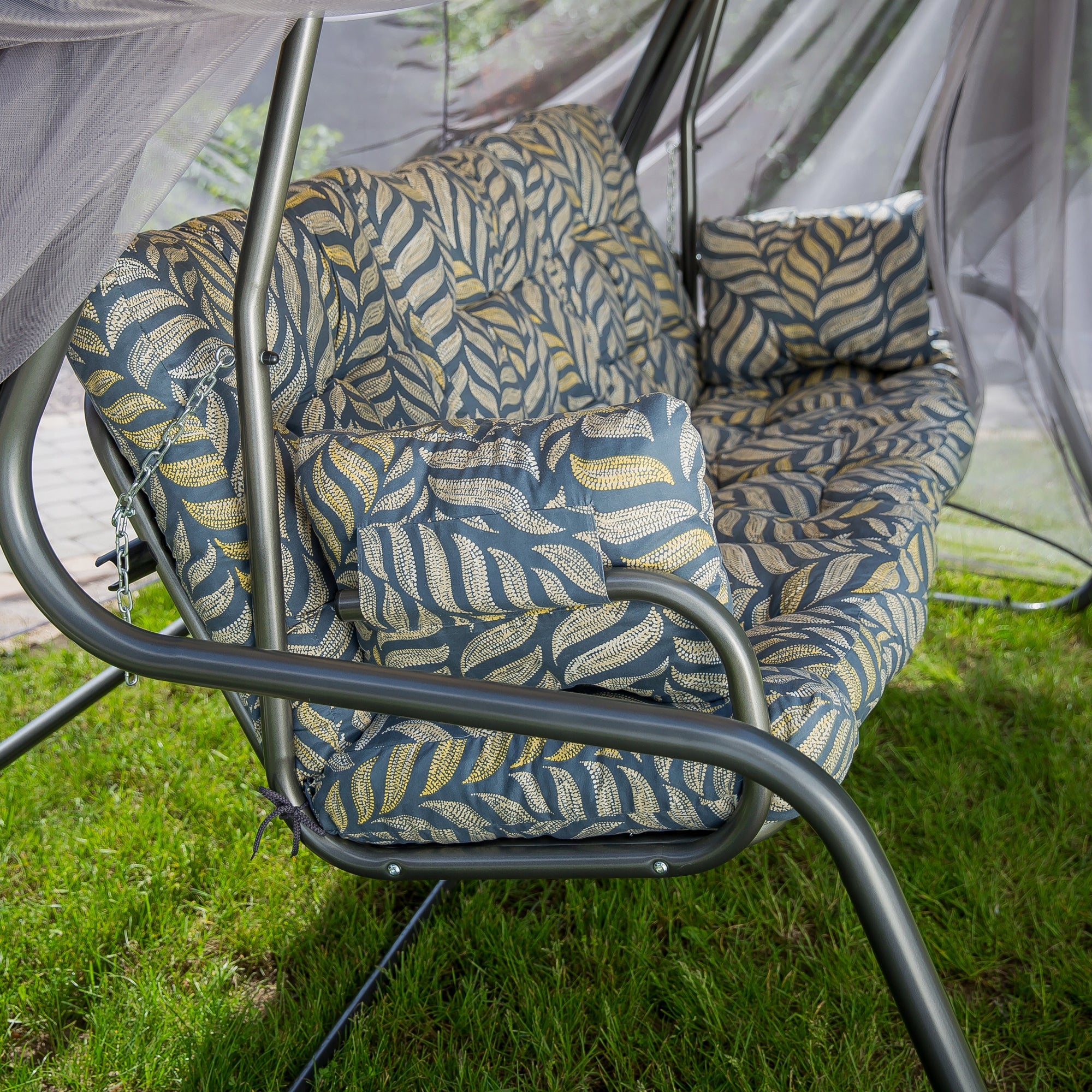 448782 Garden swing folding metal Patio Celebes Plus 4 person Material of manufacture metal fabric synthetic material