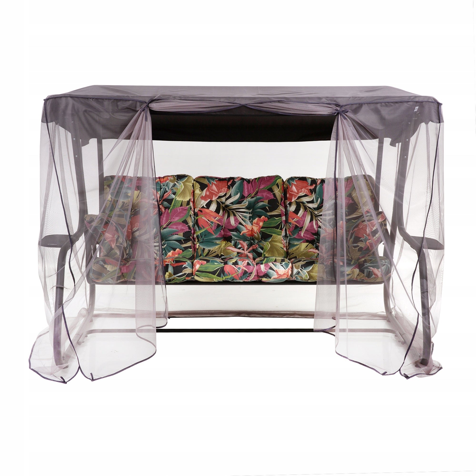 448783 Garden Swing Metal Reclining Celebes Plus Black Edition