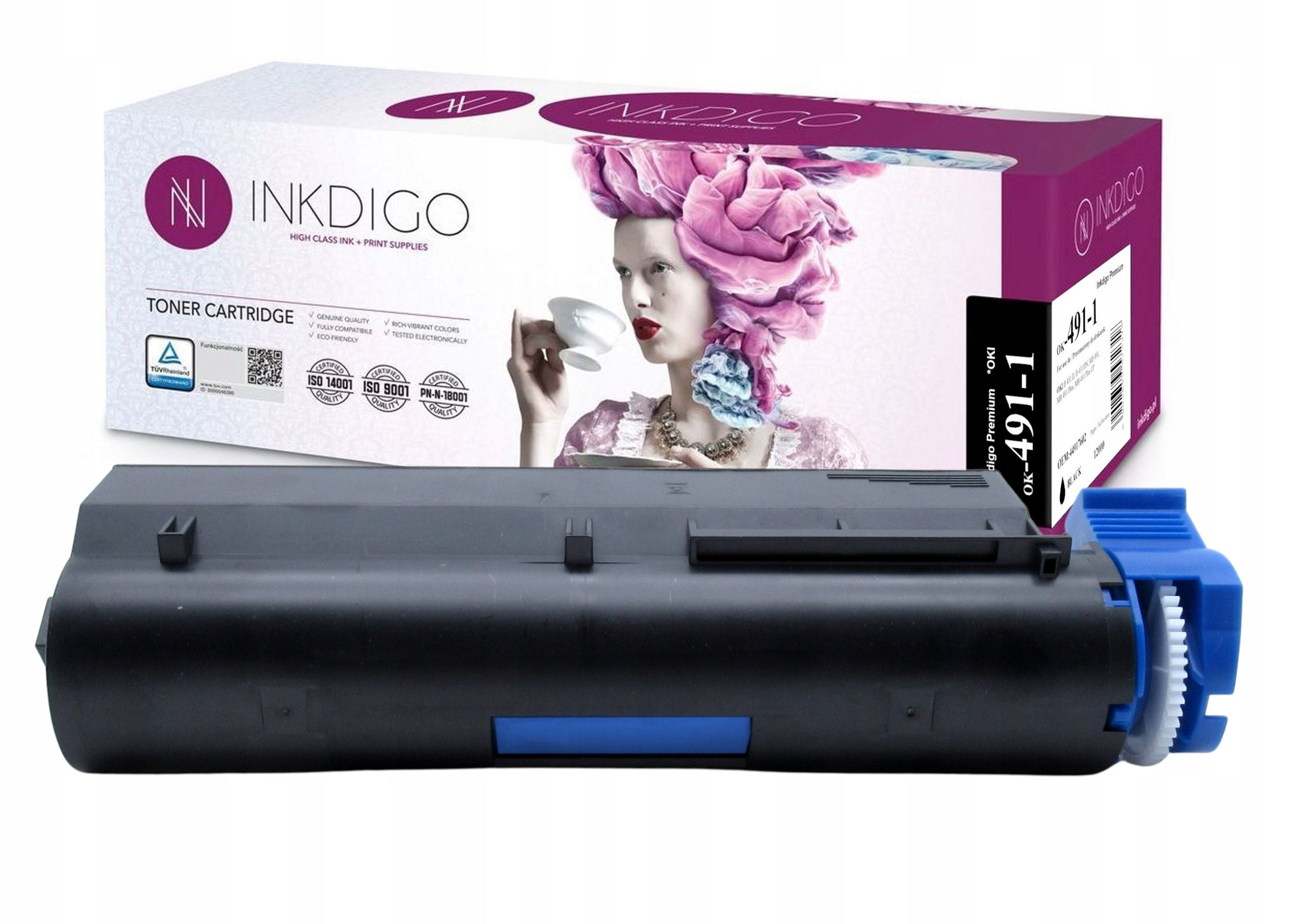 44917602 TONER CARTRIDGE FOR OKI B431 MB491 - 12K CAPACITY