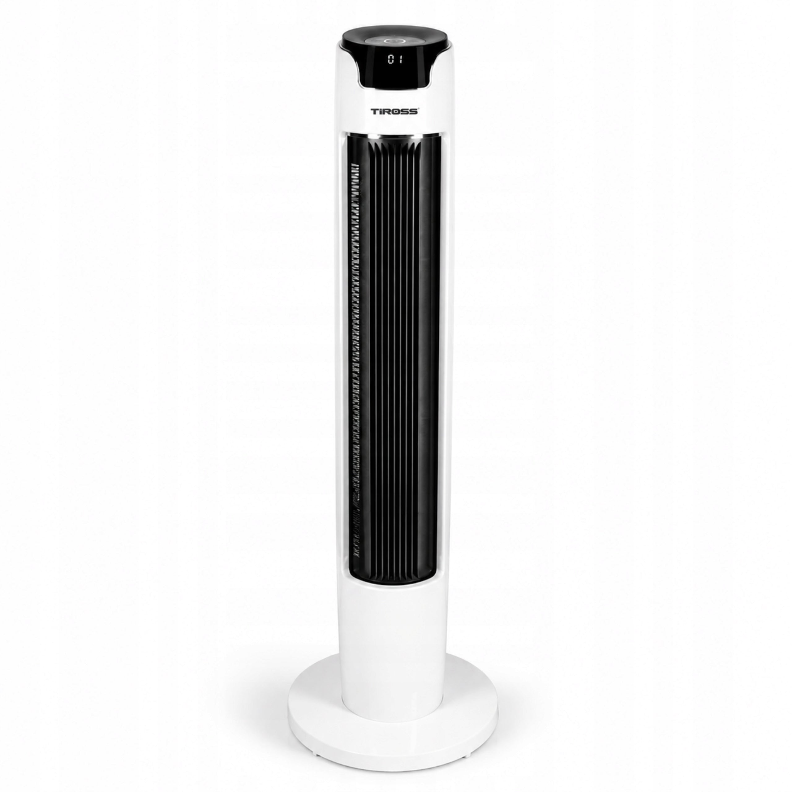 45W tower fan, 6 speeds, remote control oscillation white Quiet from 30,8 dB