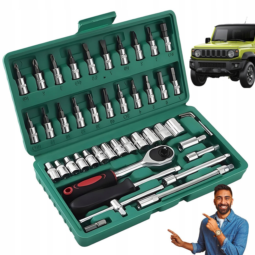 46 PIECE HOME HYDRAULIC CARPENTRY SOCKET WRENCH SET