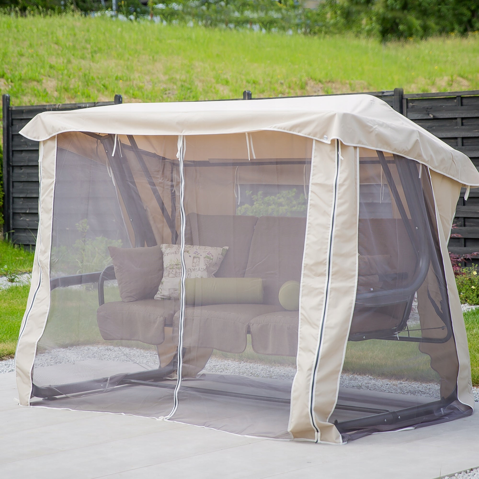461116 Garden swing with mosquito net Patio Venezia Lux Seat length 179 cm
