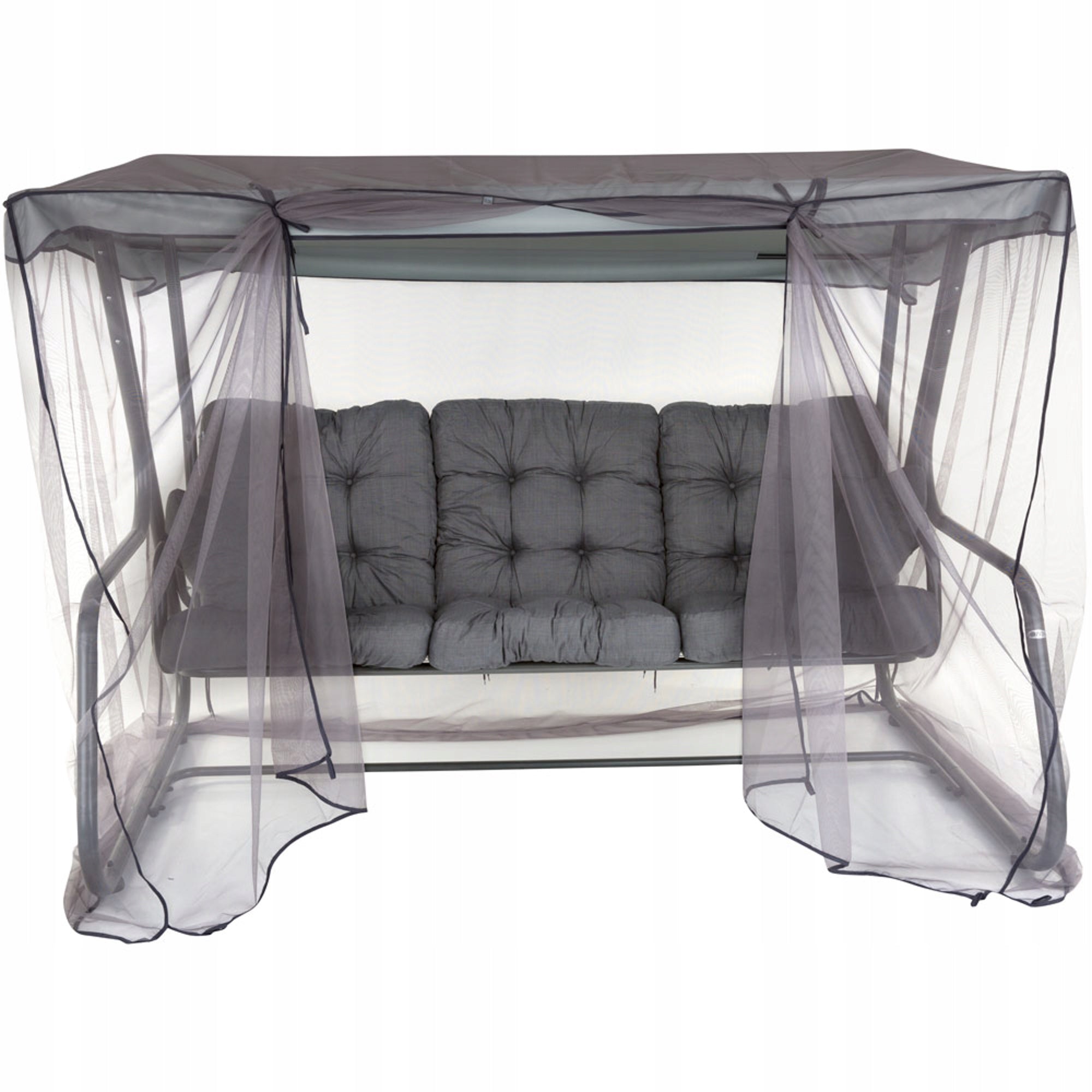 461873 4-SEATER GARDEN SWING WITH MOSQUITO NET PATIO CELEBES