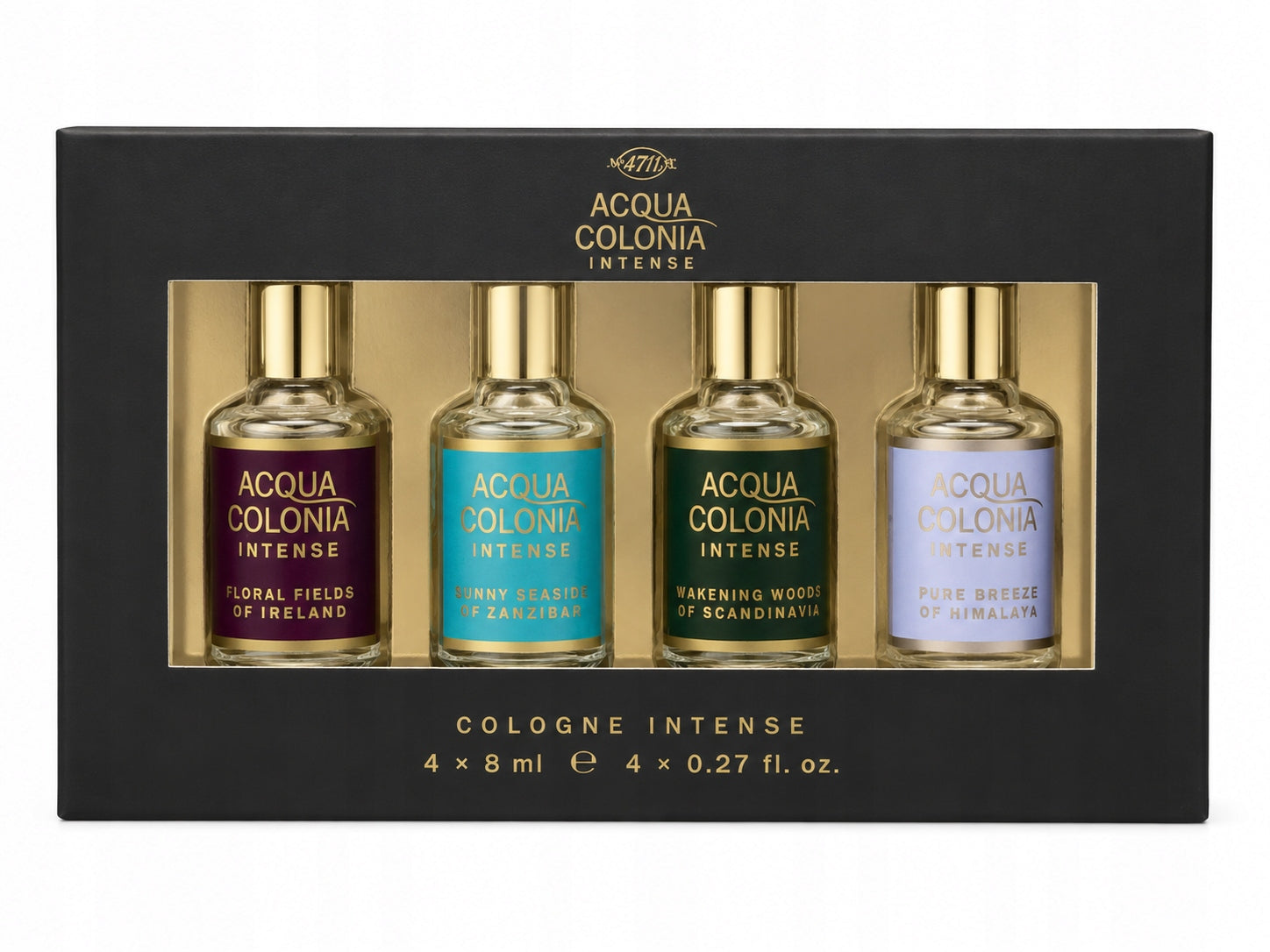 4711 Acqua Colonia Intense Set of 4x8 ml Unisex Cologne Miniatures