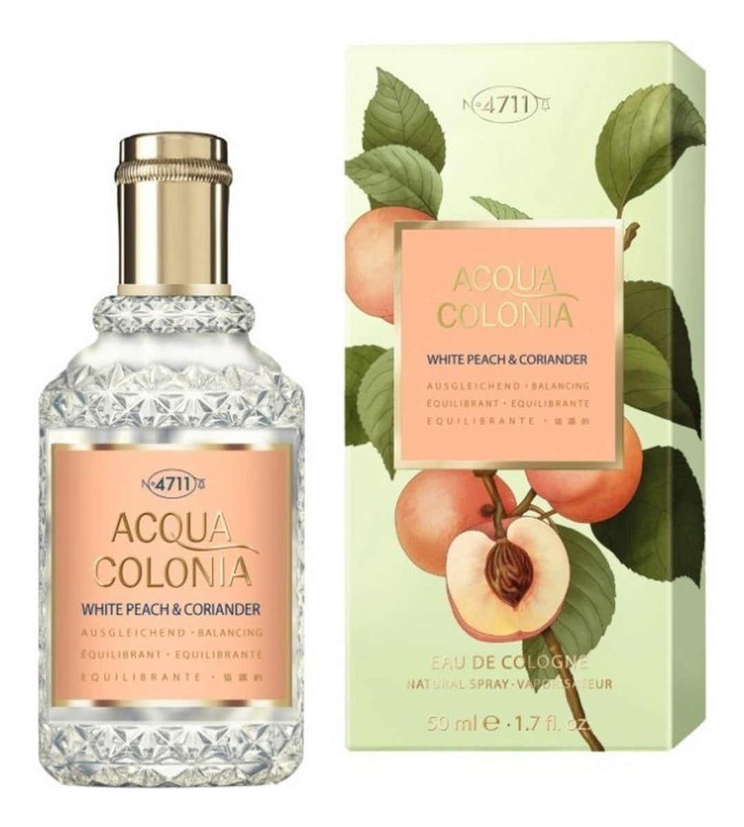 4711 Acqua Colonia White Peach & Coriander Cologne Spray 50 ml
