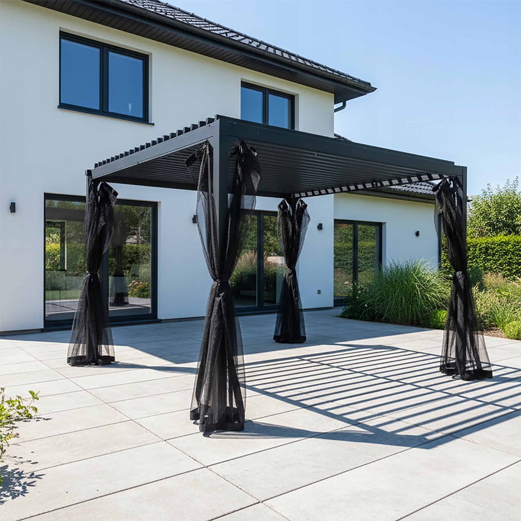 47504 Tent garden pavilion with mosquito net Patio Palamos 3x3 m Manufacturer no brand