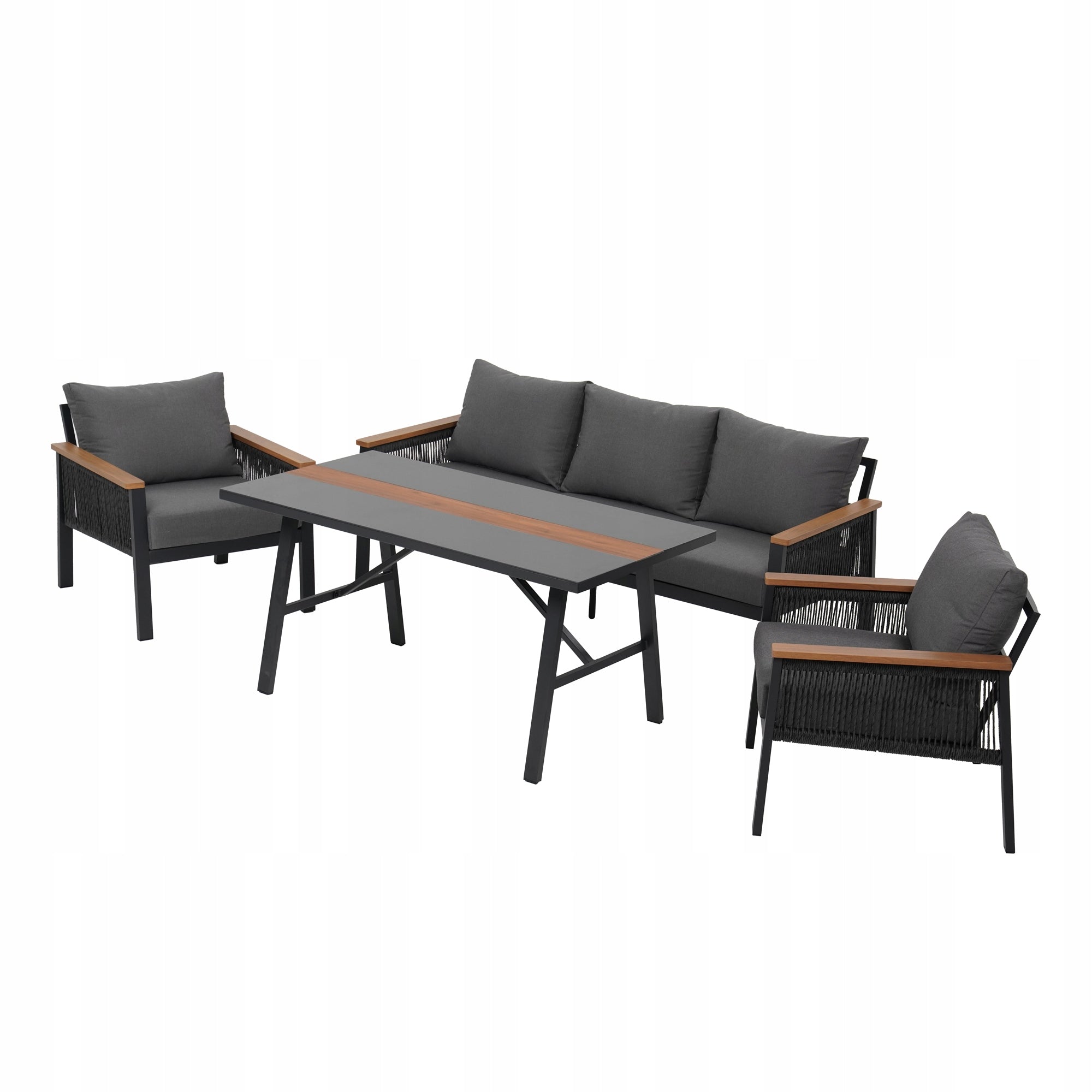 47535 Recreational steel garden furniture set Ada anthracite PATIO