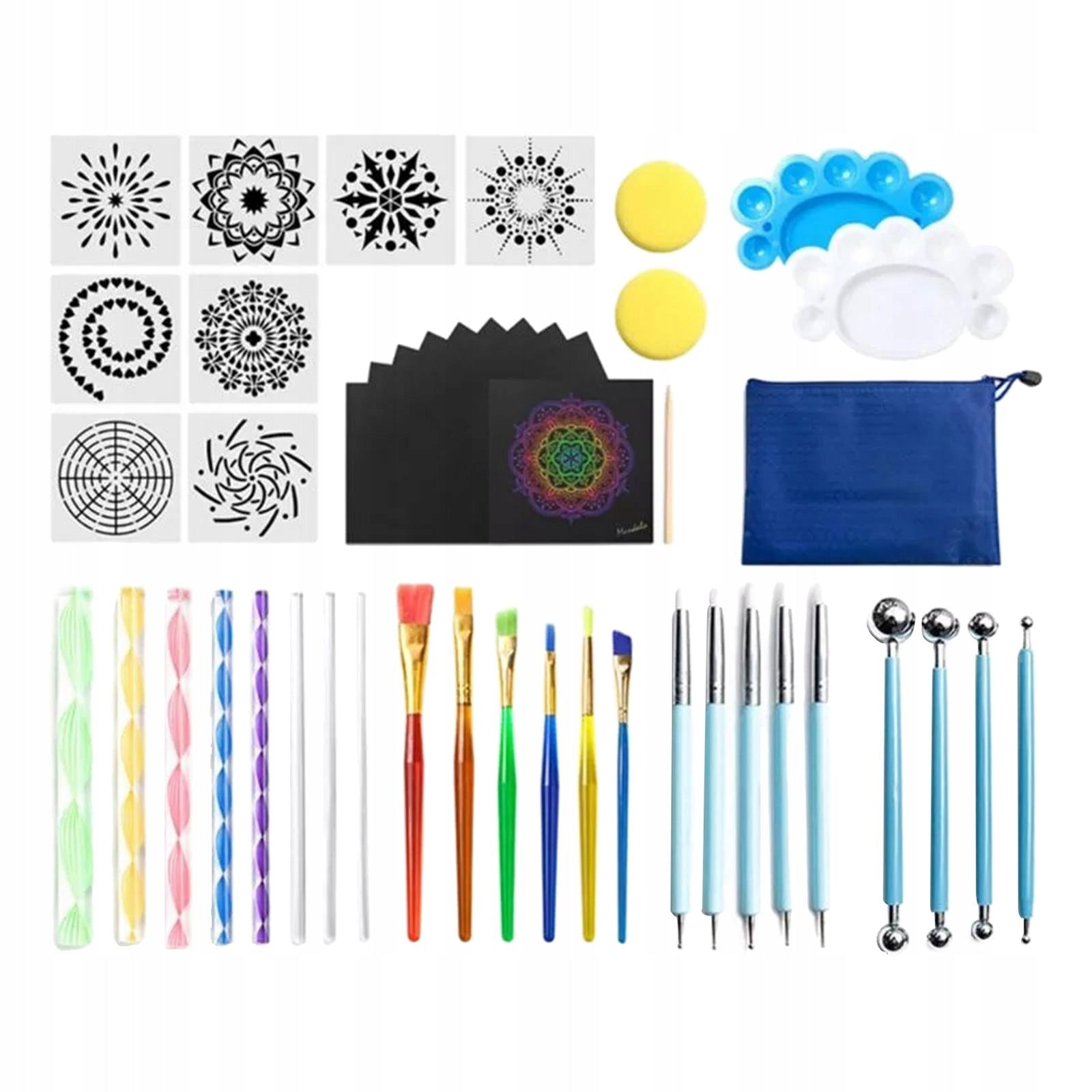 47pcs/set Mandala Dotting Tools Painting Templates