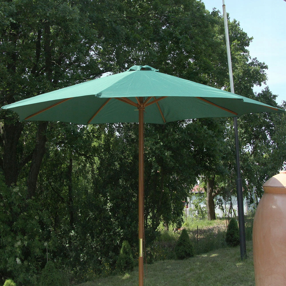 48137 Garden umbrella Poly 3 m green PATIO Color green