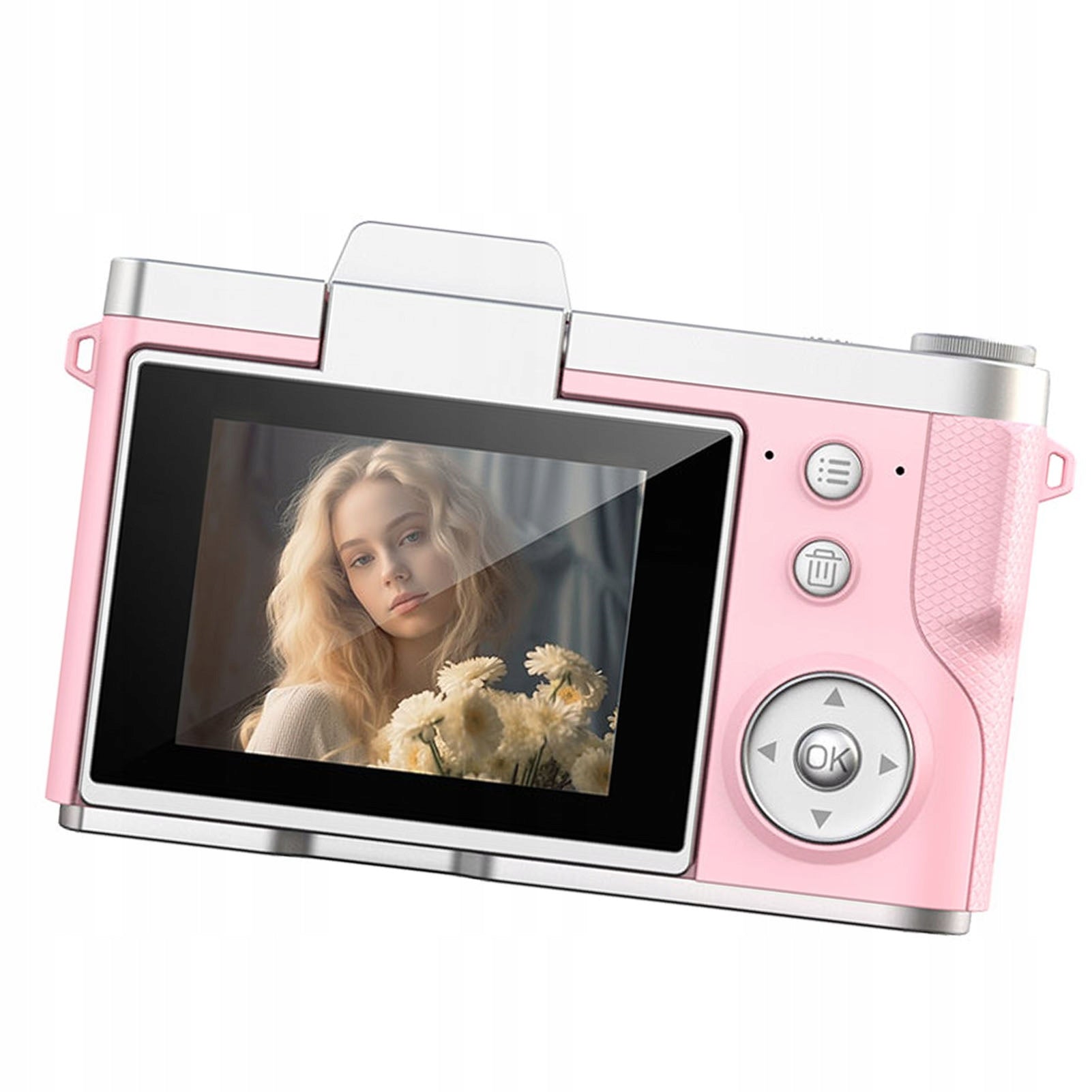 48MP Digital Camera, 8x Zoom, 1080P Mirrorless Camera, with QO