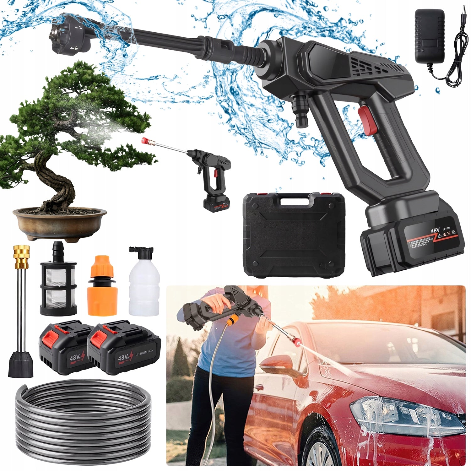 48V CORDLESS PRESSURE WASHER CORDLESS HIGH PRESSURE WASHER