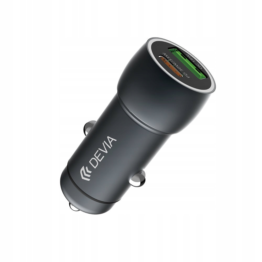 48W USB-C PD 30W Car Charger + USB 18W Aluminum LED