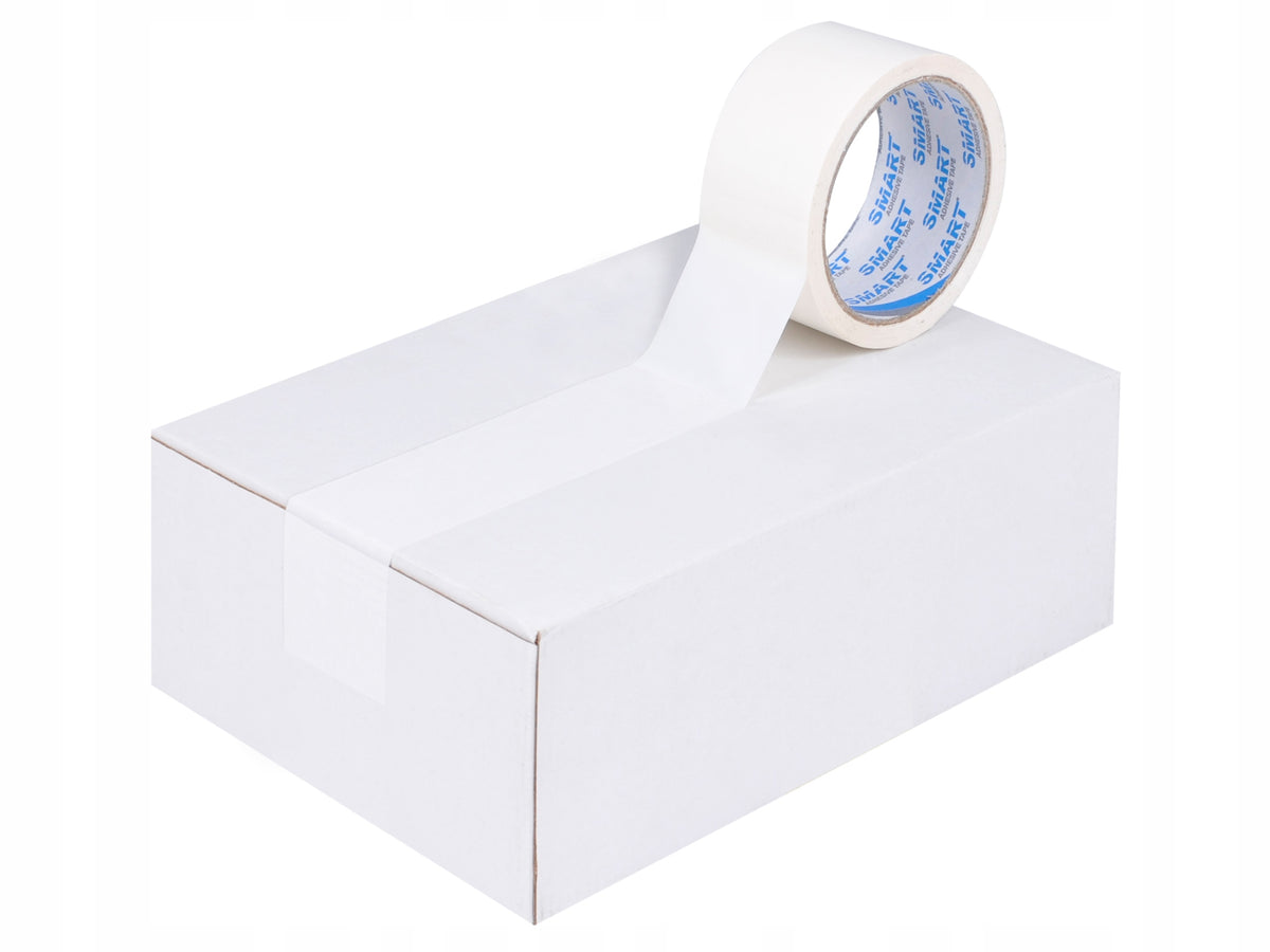 48mm/60y WHITE ADHESIVE TAPE SMART Material PP (polypropylene)