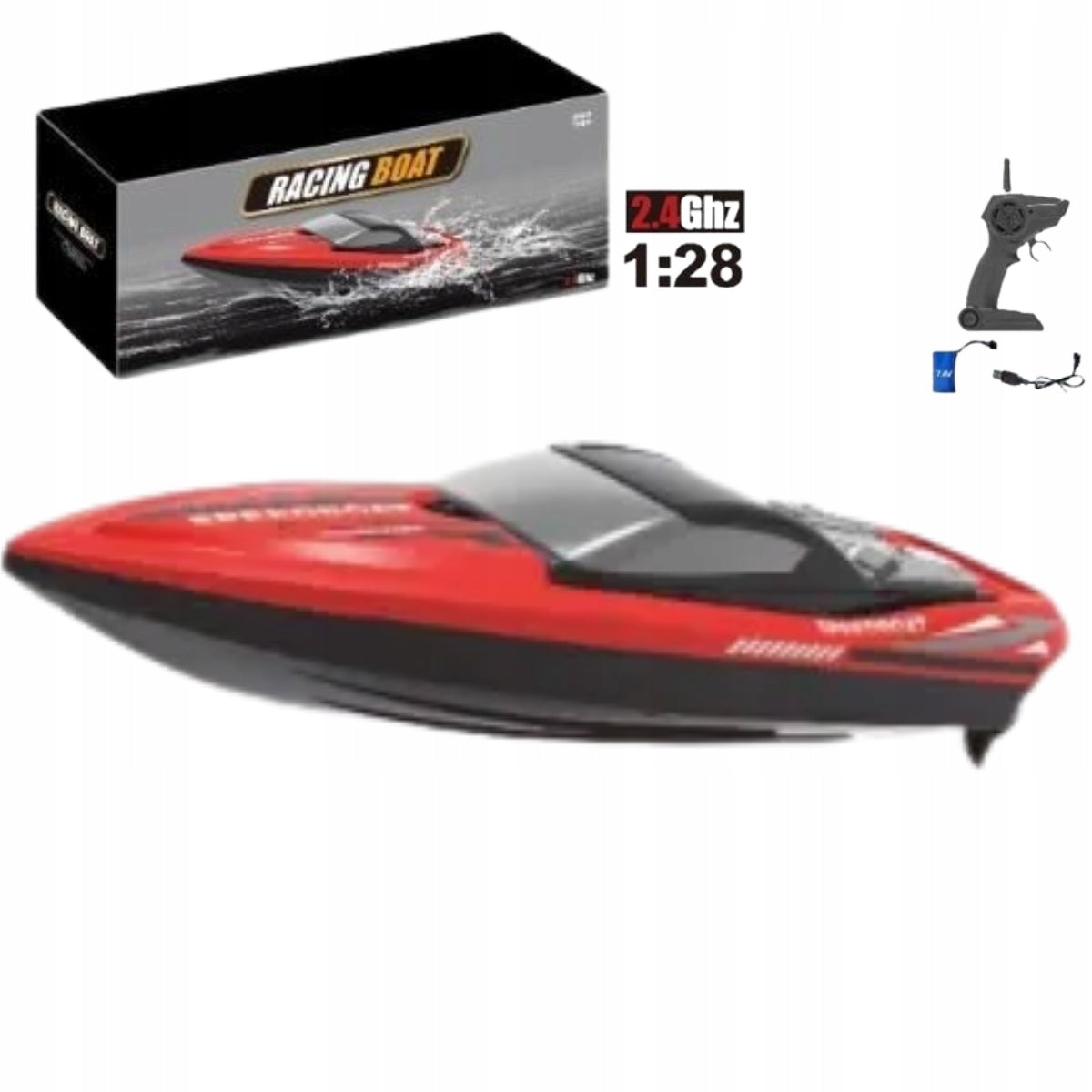 492938 BOAT MOTORBOAT BATTERY OPERATED REMOTE CONTROLLED VARIOUS COLORS