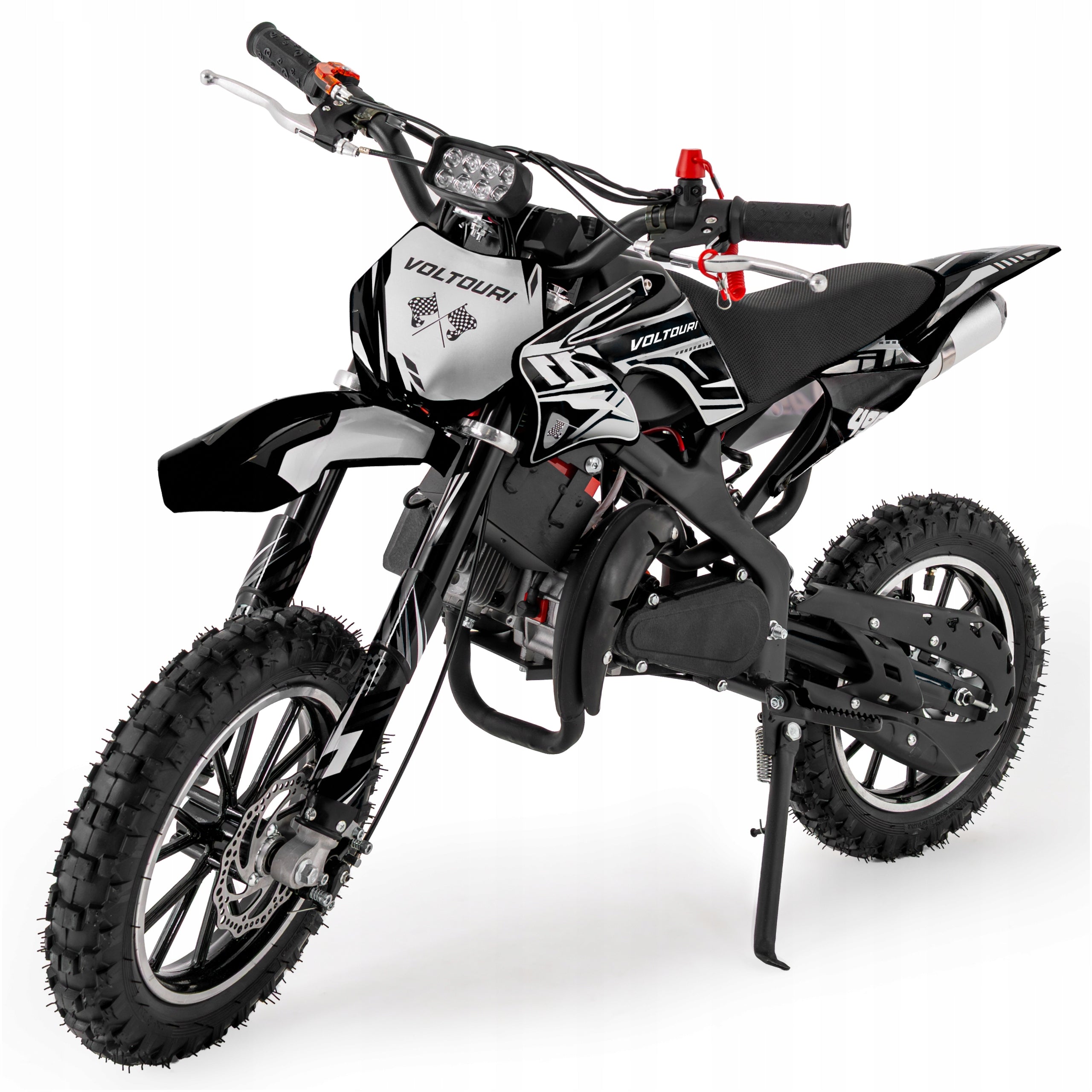 49CC internal combustion cross for children e-start led light 35km/h VOLTOURI motorbike