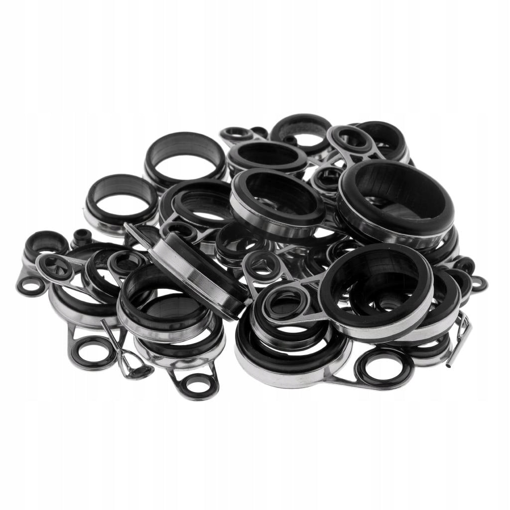 49Pcs Fishing Rod Guides Set Tip Repair Kit DIY Rod Building Parts for EAN (GTIN) 0791582023258