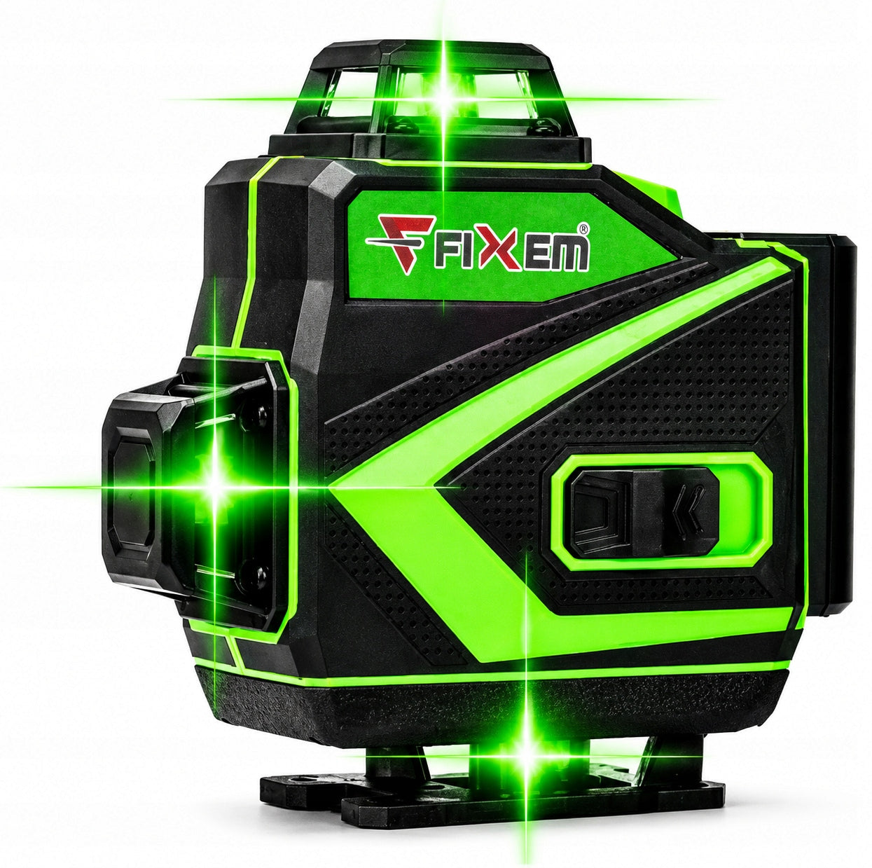 4D 360 DEGREE GREEN SELF LEVELING CROSS LASER LEVEL Brand Fixem