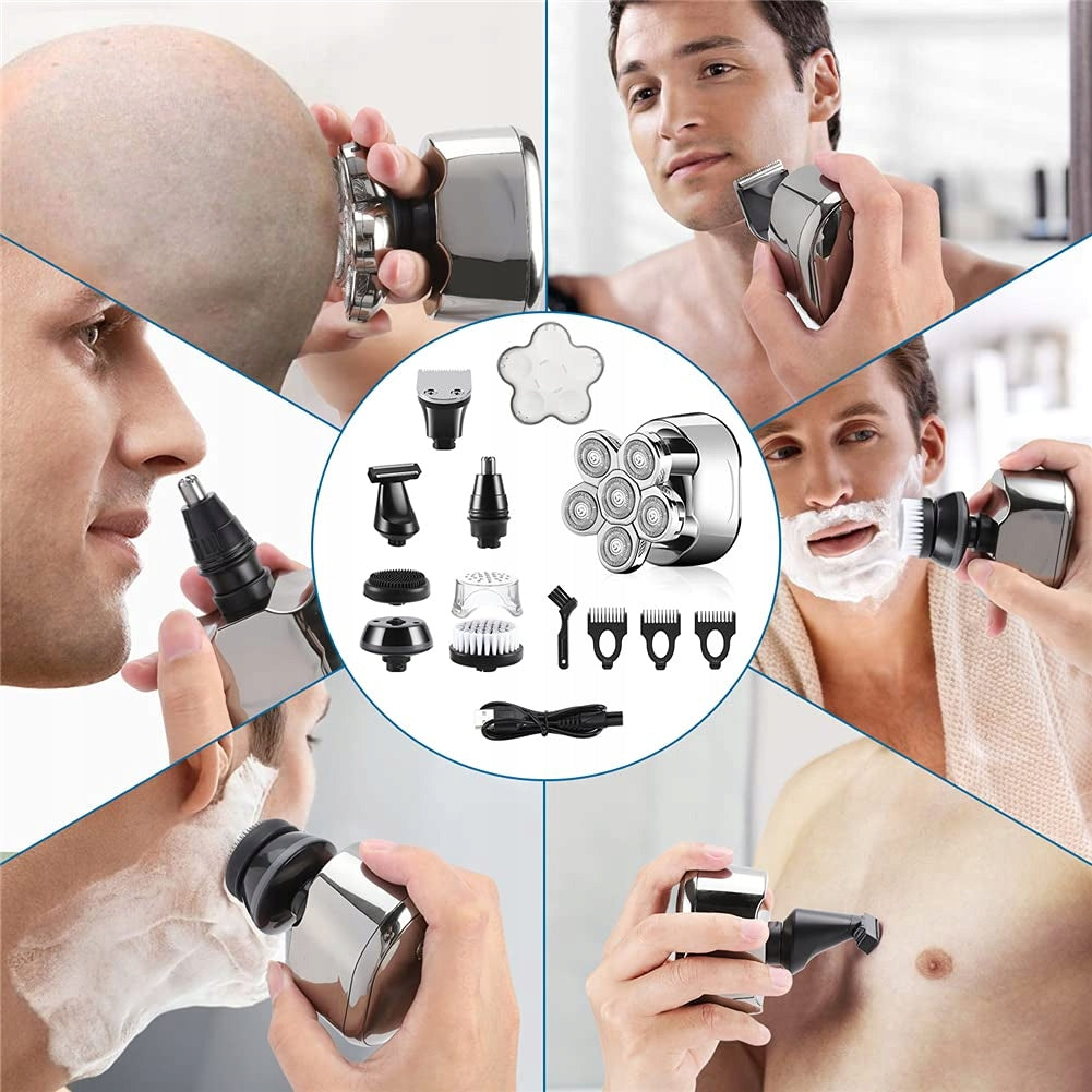 4D 6in1 LED USB Rotary Electric Shaver Brand no brand