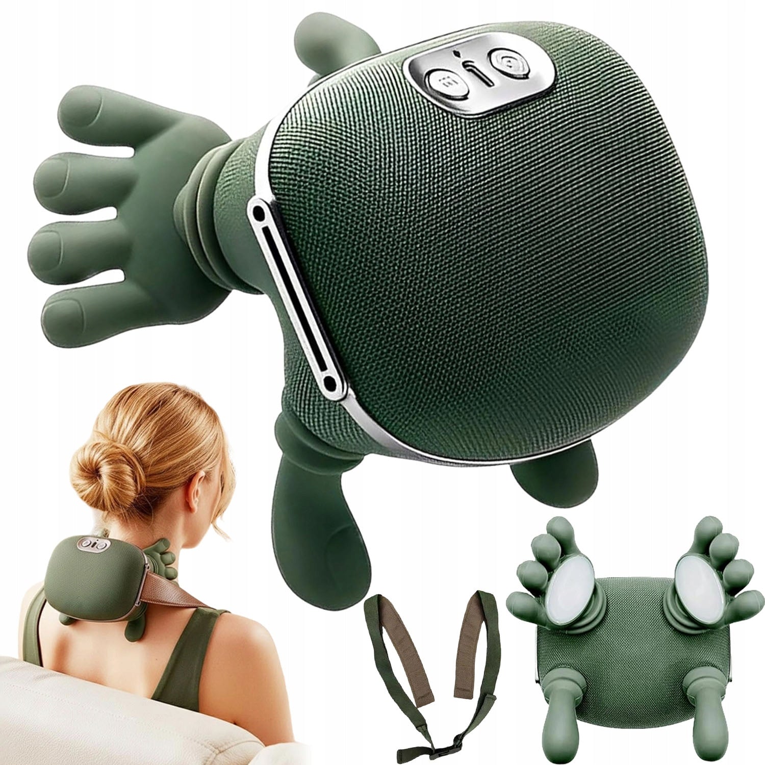 4D Electric Massager For Neck And Neck Heating Deep Relax Intensity