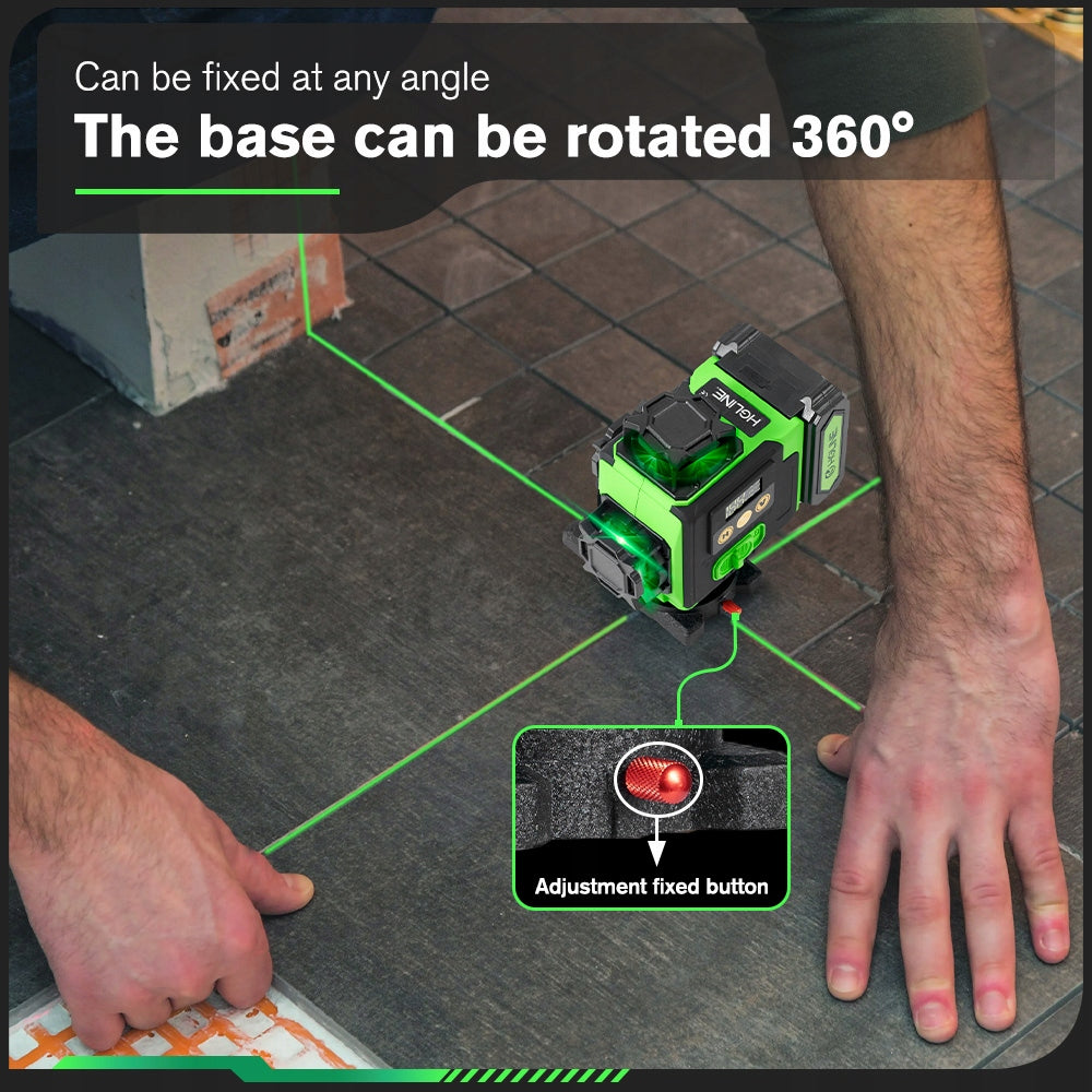 4D Laser Level 16 PLANE LINES 360 CROSS Laser 2x AKU Measurement accuracy (+/-) 1 mm