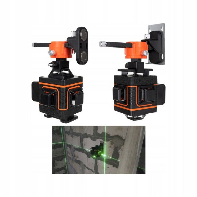 4D Level Laser Plane Cross Laser on 16 Lines 360° 2x AKU. Product weight with unit packaging 1.644 kg