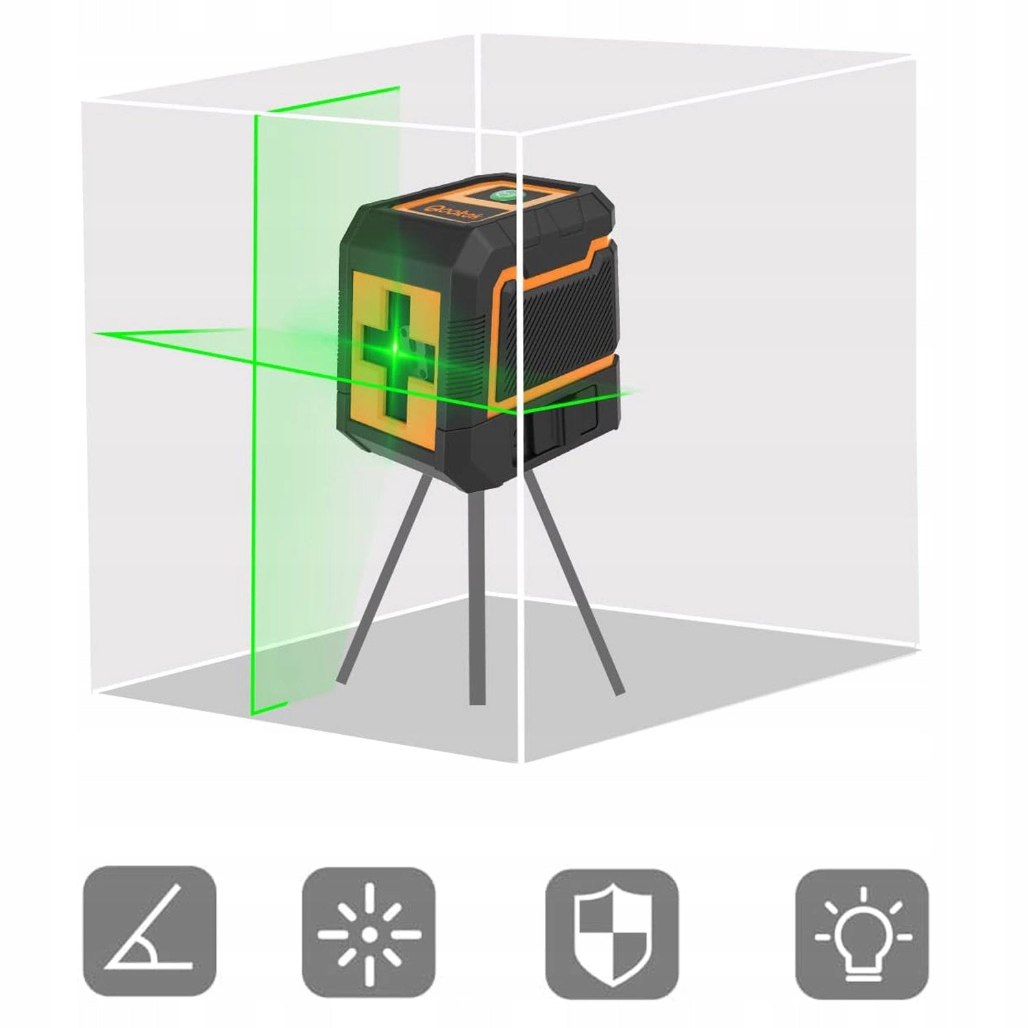 4D PLANE LASER LEVEL 360 LASER PRO GREEN +DOOR STAND Packaging status original