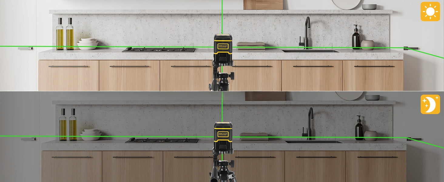 4D PLANE LASER LEVEL 360 LASER PRO GREEN +DOOR STAND Type cross-line