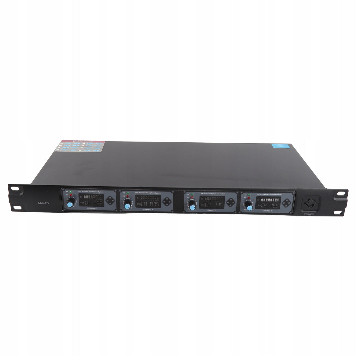 4D Professional 4 Channel UHF Wireless Microphone System 4 Microphone