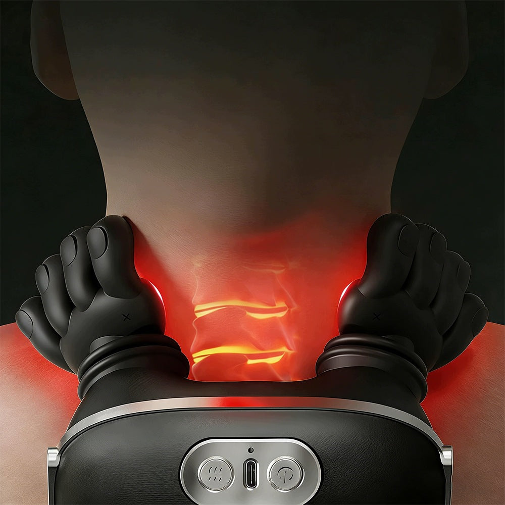 4D Wireless Neck Shoulder Neck Massager With Heated 3 Modes 4000mah Medical device no