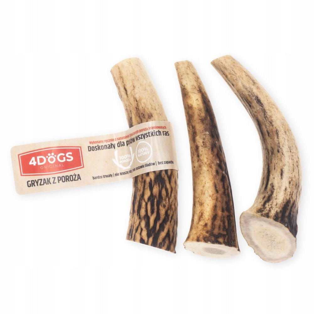 4DOGS Antlers Teether Horns for Dog 3Pack - S mix