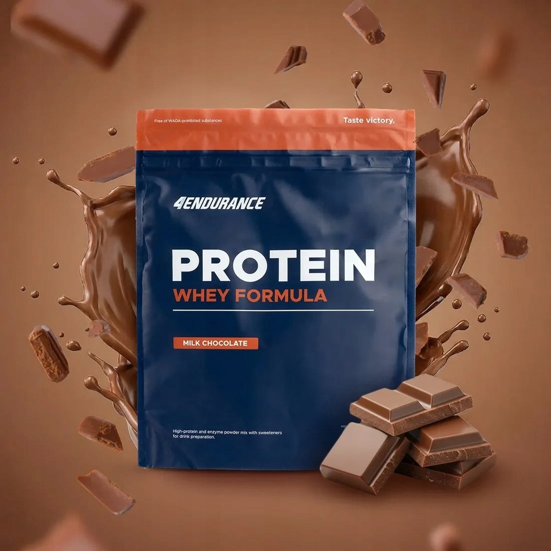 4ENDURANCE PROTEIN WHEY FORMULA 700G MILK CHOCOLATE PROTEIN SUPPLEMENT Expiration date at least 1 year from the date of purchase