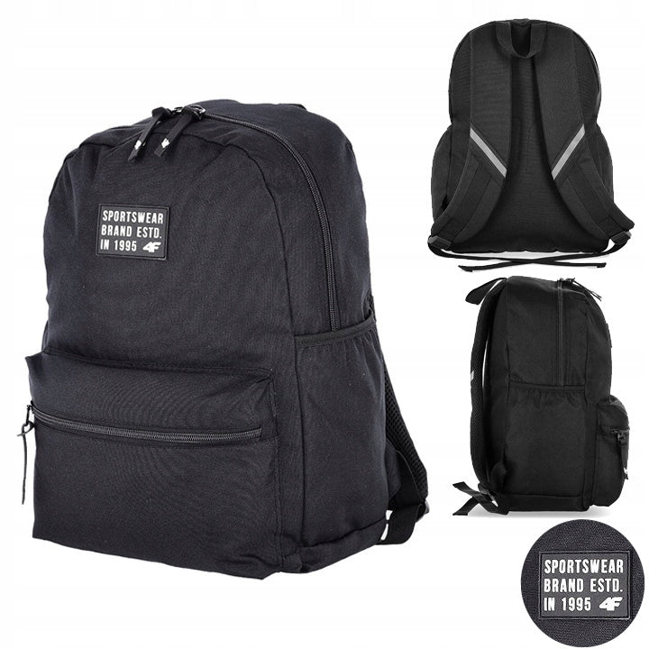 4F BLACK CITY BACKPACK WITH SMALL LOGO