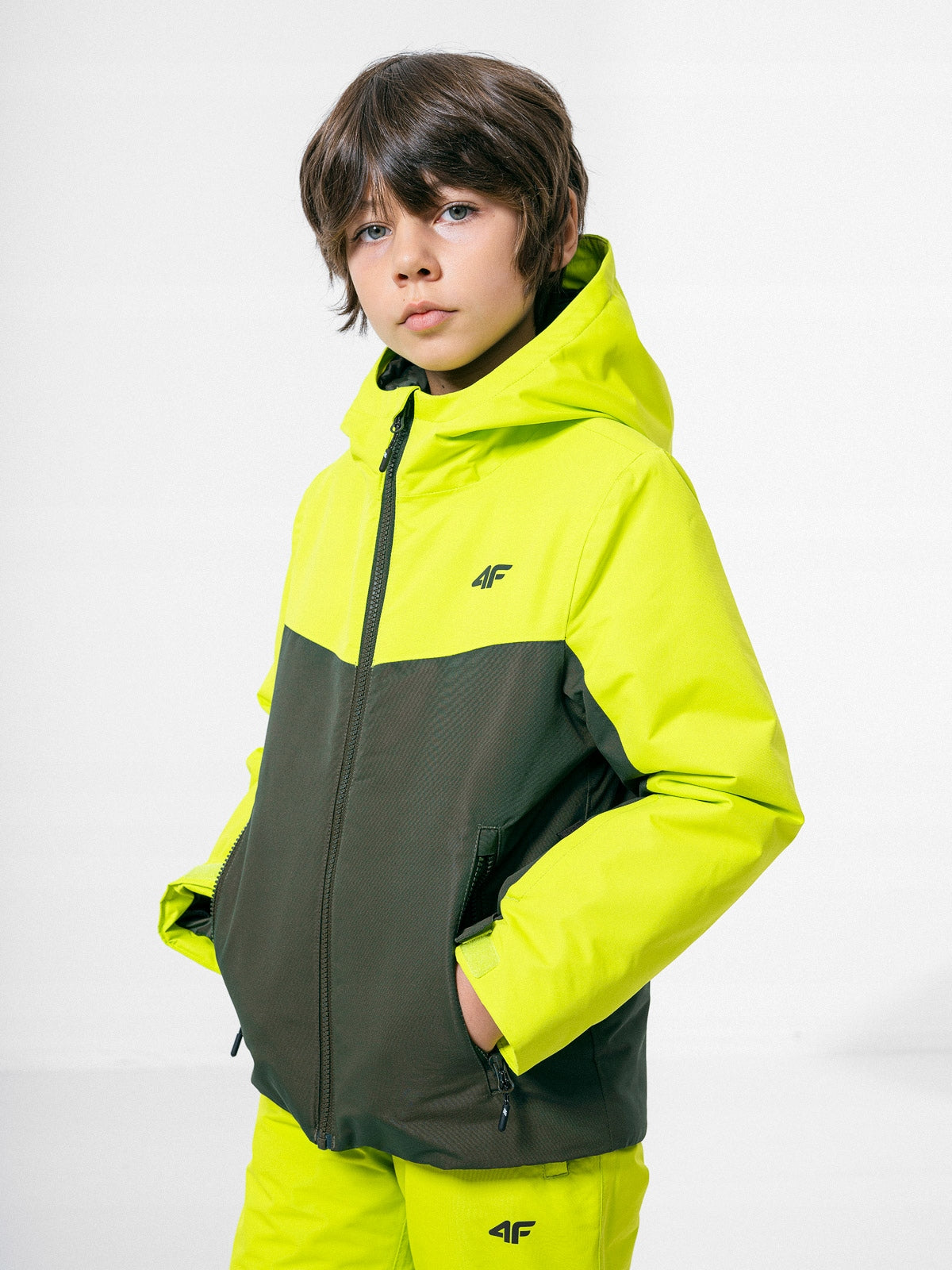 Jacke für Mädchen 4F HJZ22 JKUMN001, grün 