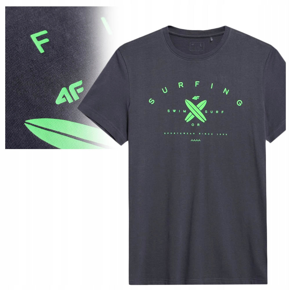 T-Shirt für Herren 4F, grau 