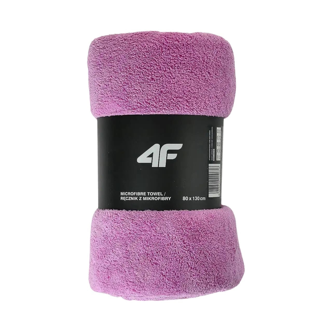 4F QUICK-DRYING SPORTS TOWEL MADE OF PLUSH MICROFIBER PINK 80x130cm Packaging status original