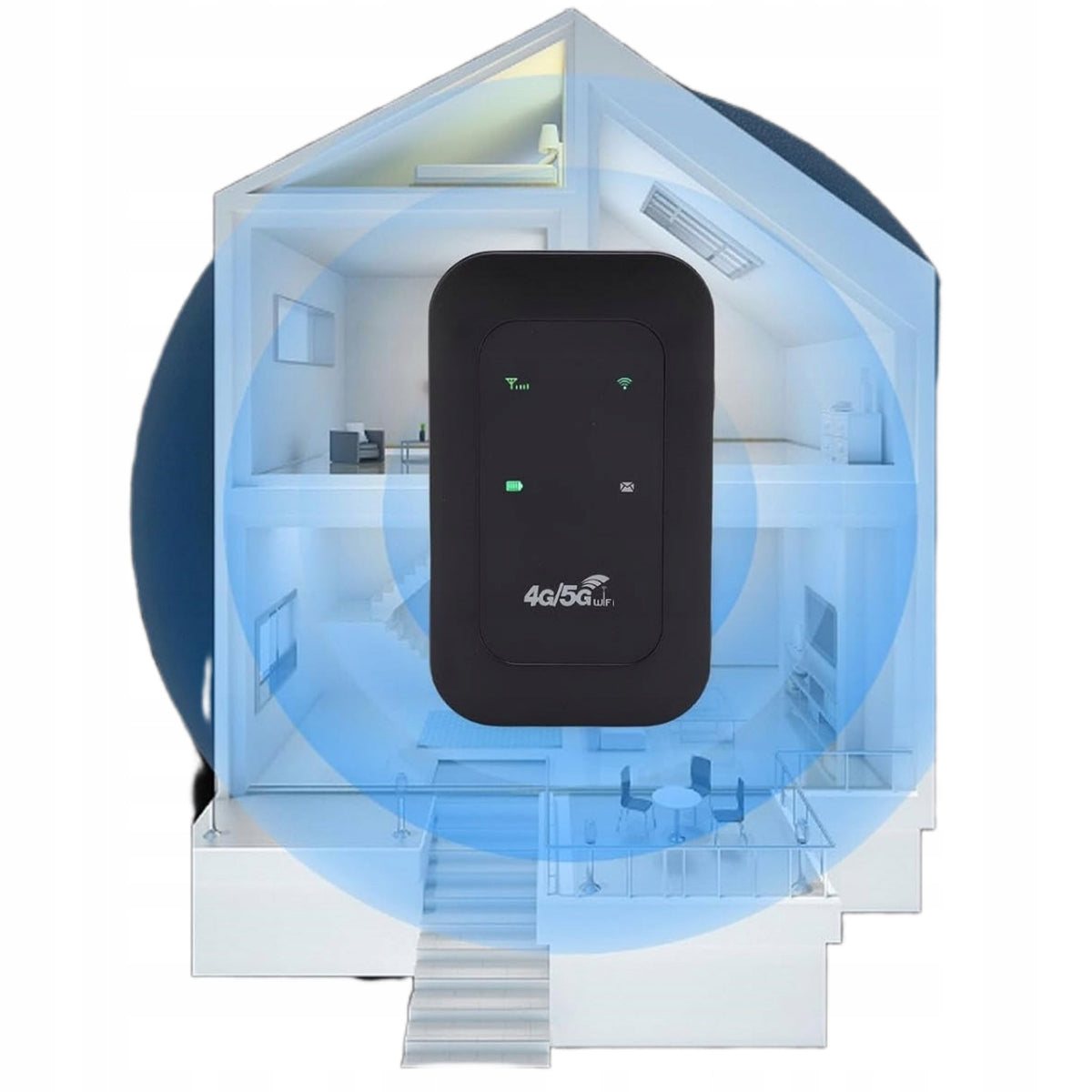 4G/5G LTE PORTABLE WIFI MOBILE ROUTER WITH SIM CARD SLOT,150 MB/S