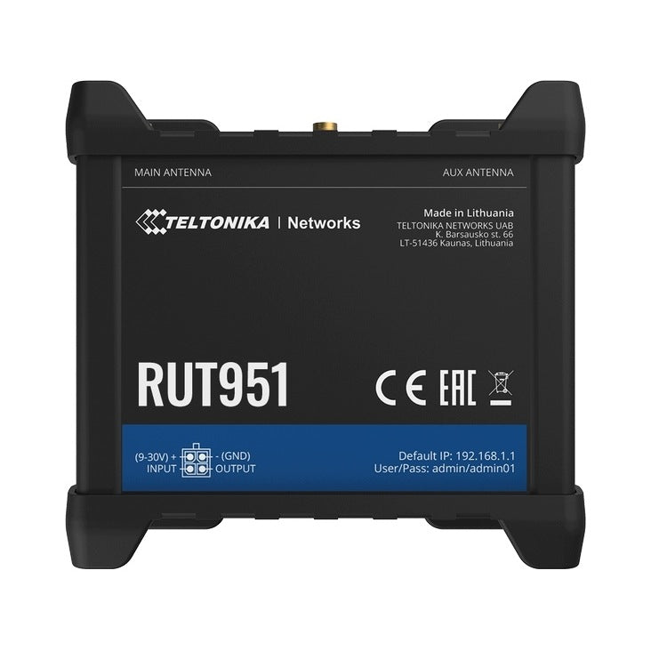4G LTE ACCESS POINT +ROUTER RUT951 Dual SIM 2.4 GHz 300 Mb/s Teltonika