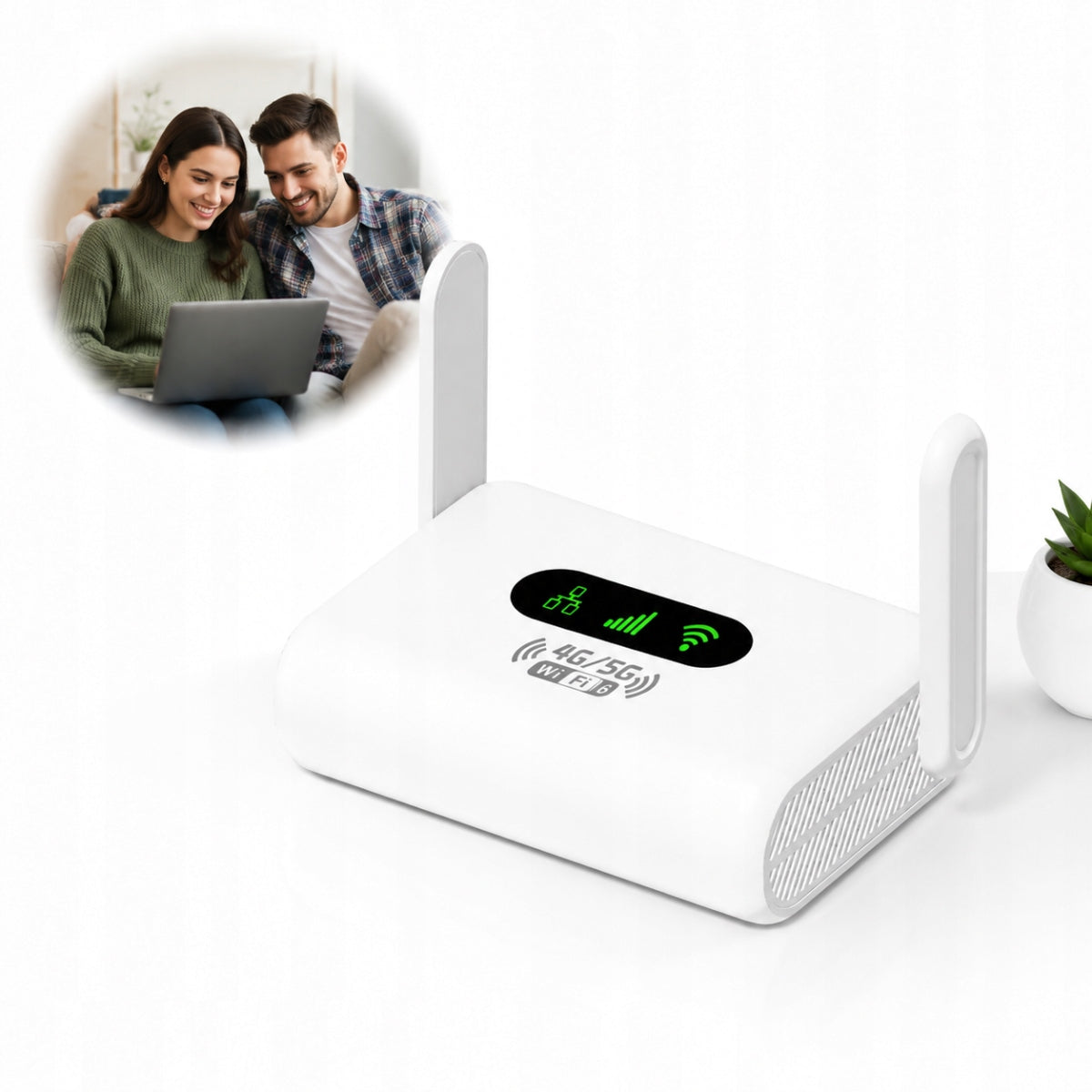 4G LTE HOME ROUTER WITH SIM CARD UP TO 300 MB/S WIFI MULTIBAND.