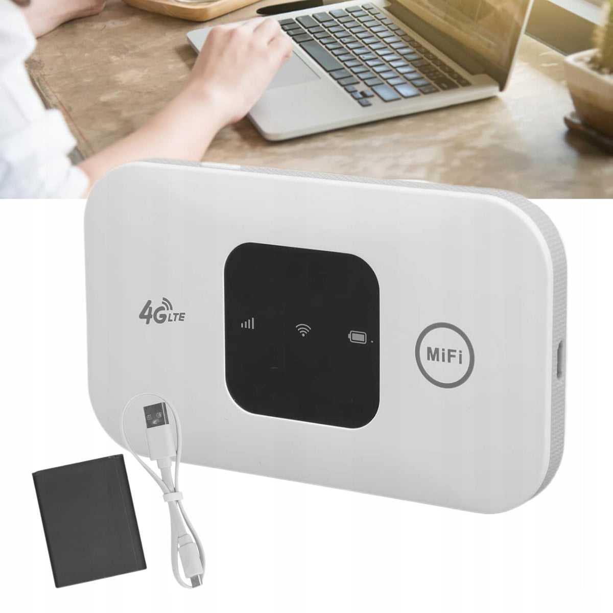 4G LTE PORTABLE WIFI MOBILE ROUTER MODEM FOR SIM CARD 2100MAH 150MBPS