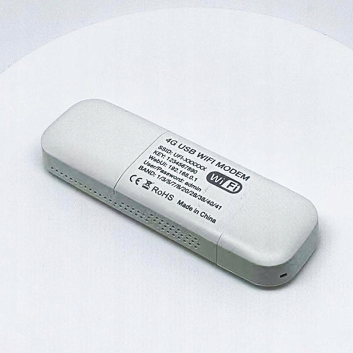 4G LTE USB WiFi Modem Portable Supports 8 Users with Sim Card Slot White Packaging status original