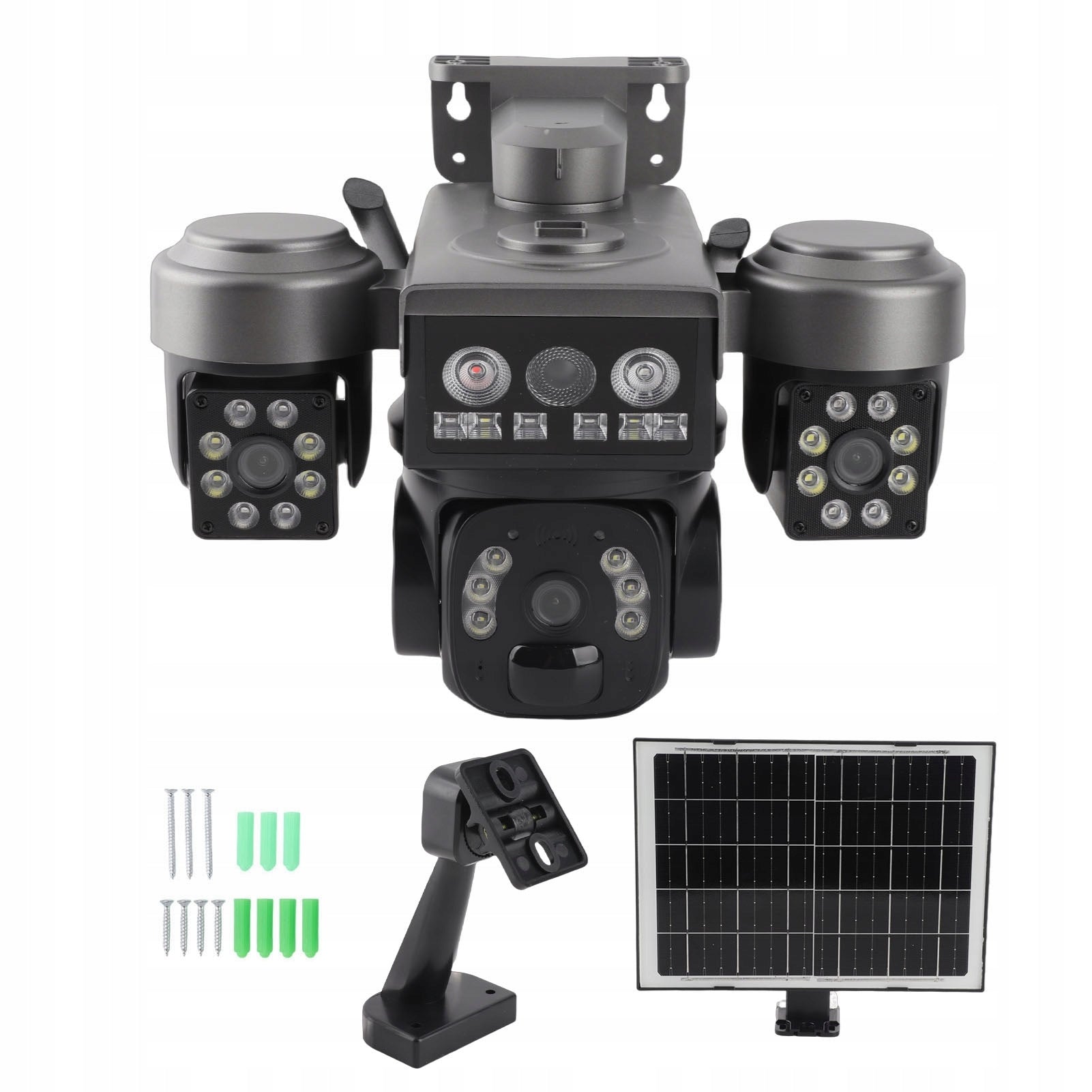 4G Security Camera with Triple Lens Powered by PQ Energy