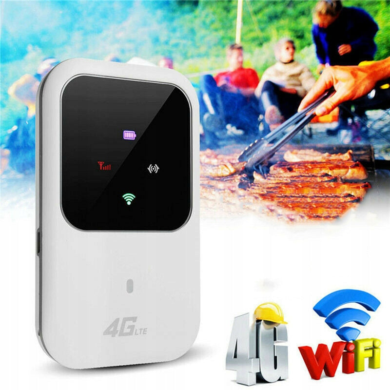 4G Wi-Fi Router Hotspot Mobile White With 2400mAh Battery And Antenna Packaging status original