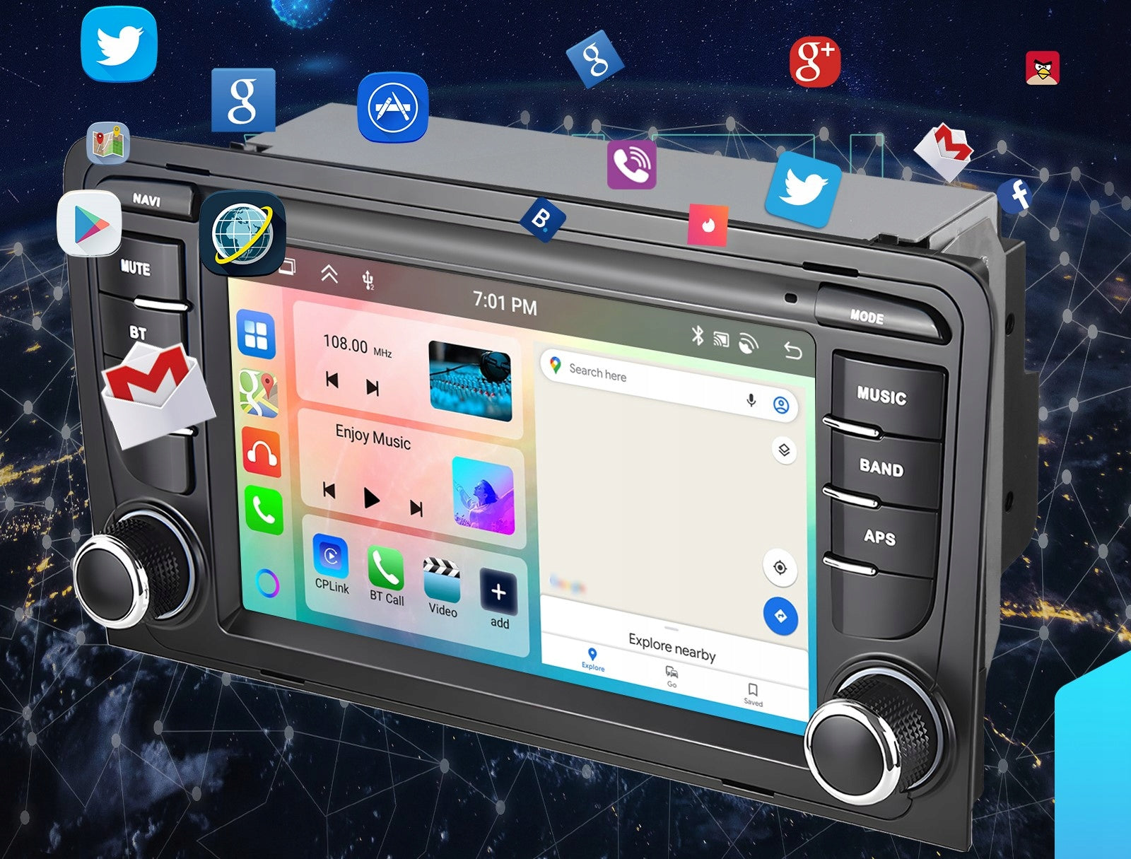 4GB CAR RADIO FOR AUDI A3 8P GPS ANDROID CARPLAY WIFI USB NAVIGATION Packaging status original