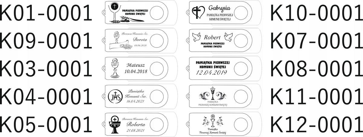 4GB USB 2.0 USB flash drive and Holy Communion + Communion ENGRAVING BOX Brand MemoRabbit