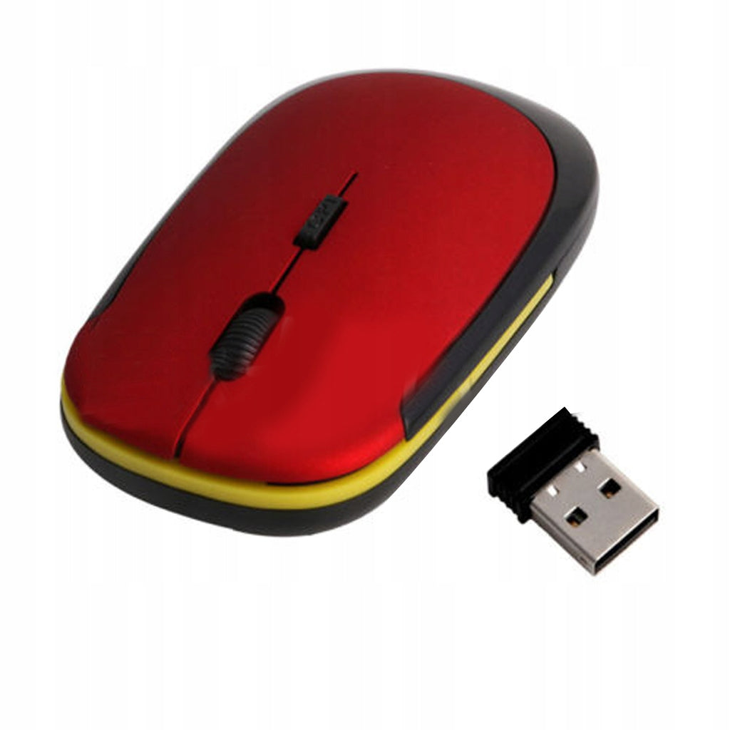 .4GHz Portable Optical Mouse Desktop Mice + USB Receiver Up to for PC