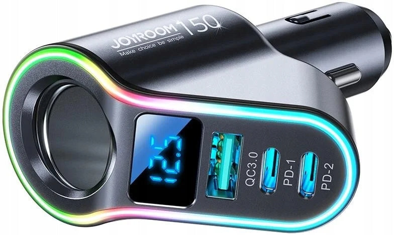 4IN1 150W PD3.0 QC3.0 CAR CHARGER FAST CHARGING STRONG