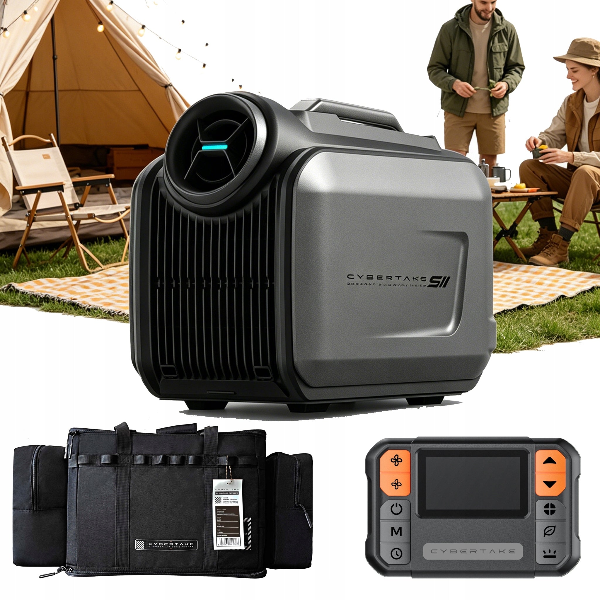 4IN1 5100 BTU IPX4 PORTABLE CAMPING AIR CONDITIONER QUIET FOR CAMPING TENT